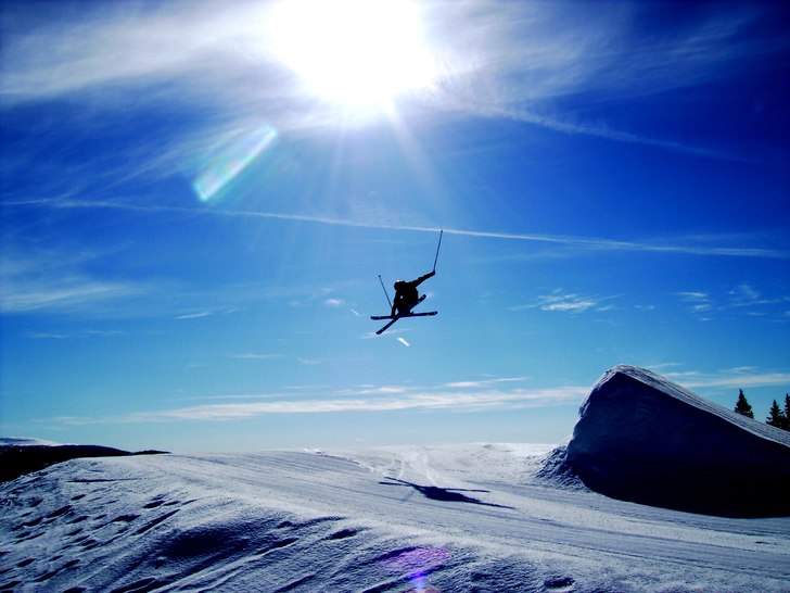 En mycket härlig vårdag med perfekta förhållan. Foto: Syster, Saga Stenman. Åkare: Jag, Robin Stenman.