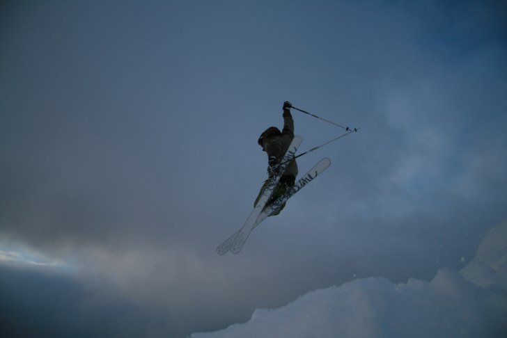 go skidåkning i ravin... Foto: erik hellström. Åkare: hemming nilsson.