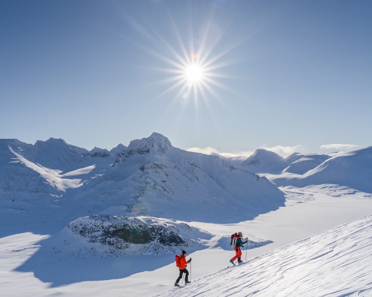 Topptur i Sarek, Februari 2020.