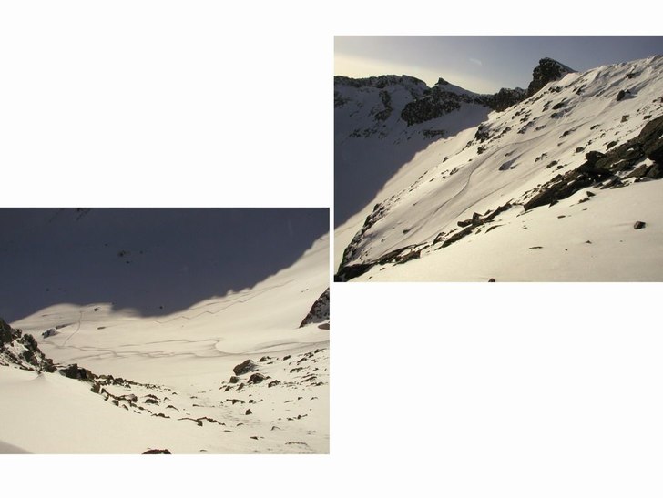 spåren efter en grym dag i grytan. chang bai 05.. Foto: Emil Axelsson. Åkare: Emil Axelsson & Hannes Mannerheim..