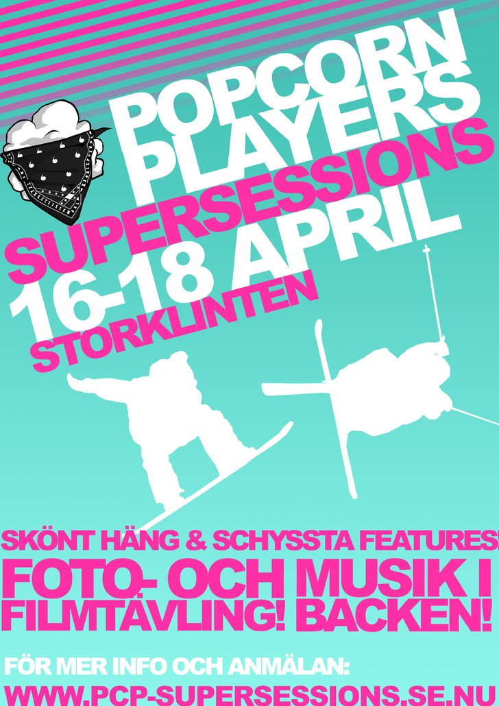 PCP SUPERSESSIONS!

MER INFO: http://www.freerid. Foto: Mariah Johansson. Åkare: Fräna silhuetter och kool text.