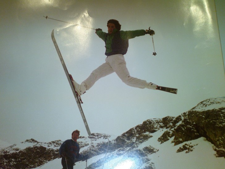 Bilden är minst 20år gammal, dåtidens jibber me. Foto: Classe Jönsson. Åkare: Claes Reivant.