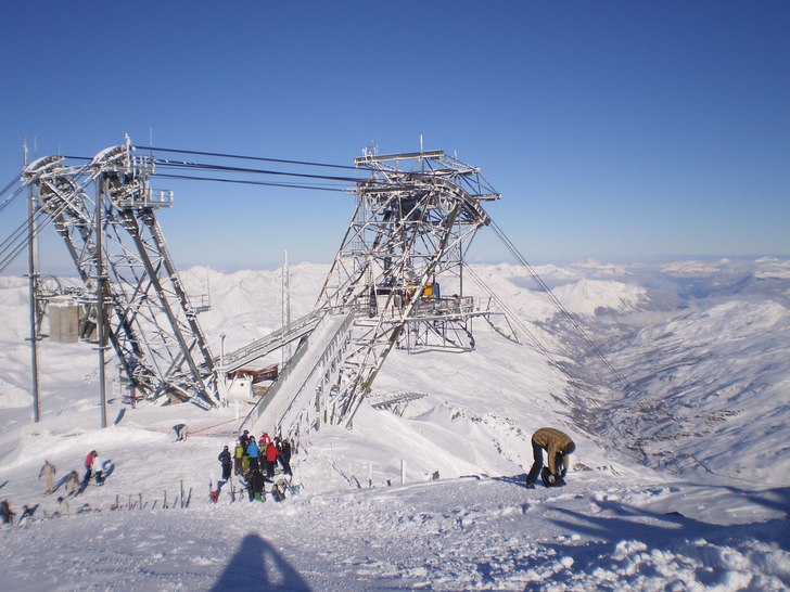 Cime de Caron ett långt åk med härligt panorama.