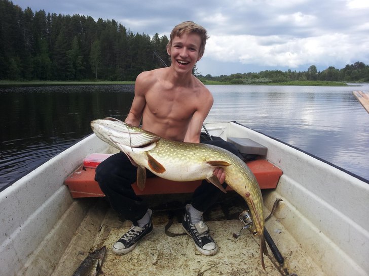 En gädda på 10,5kg. Foto: Daniel Lidström,.