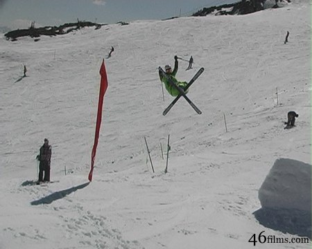 Johan Lilja i Laax. Filminspelning till 46 nästa . Foto: Christoffer Aldell. Åkare: Johan Lilja.