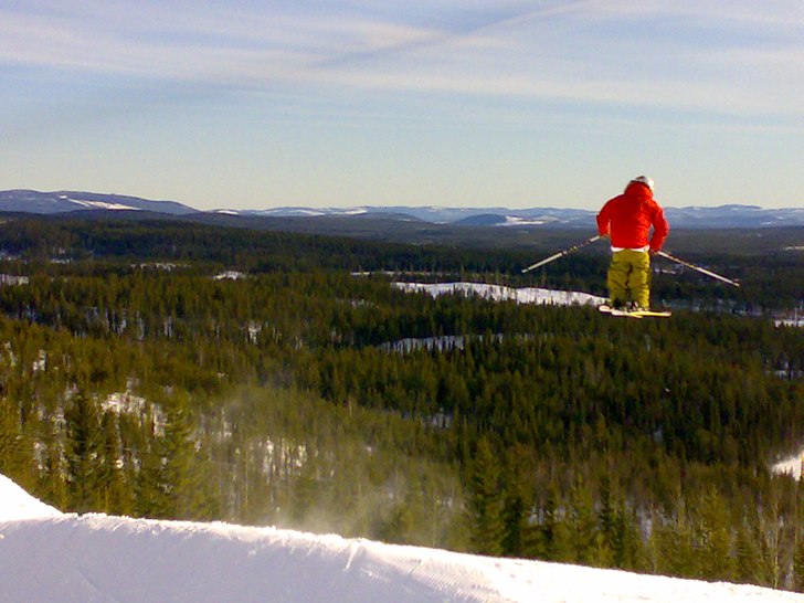 nå hopp. Foto: Pappa. Åkare: Jag.
