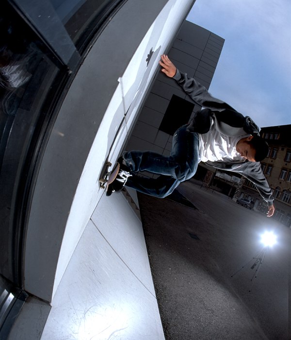 wallride i Neuchâtel, Schweiz. Foto: Laurent Novac. Åkare: Panda.
