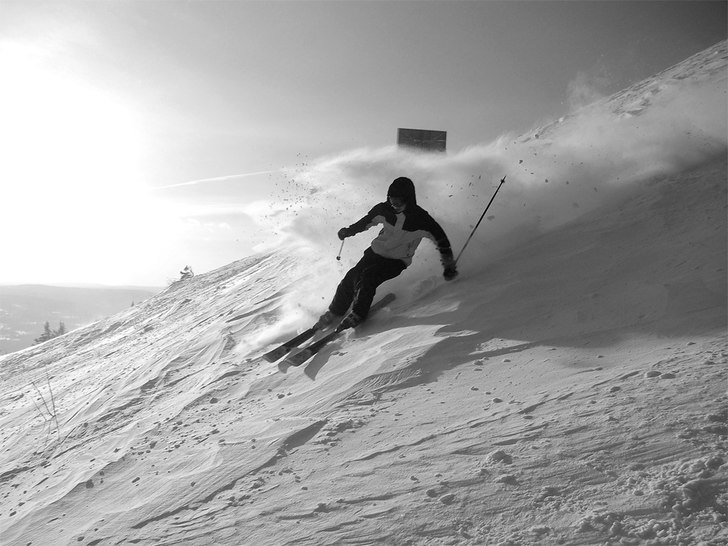Åkte ut på kalfjället i Trysil efter lite puder. Foto: Alexander Höckert. Åkare: Jakob Andersson.
