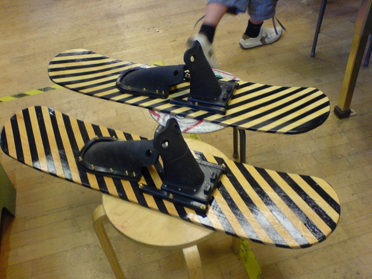 vattenskidorna jag byggt!!. Foto: jag. Åkare: ingen.