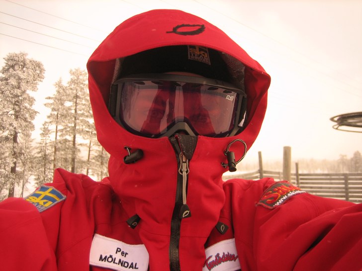 En kall dag ute i liften. Foto: Per Malmberg. Åkare: me.