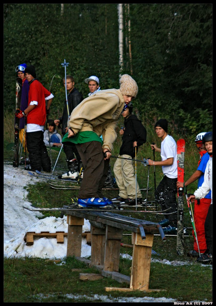 Make it happen i orsa, Bror fotade. Foto: Bror Ax. Åkare: Olle Eriksson.