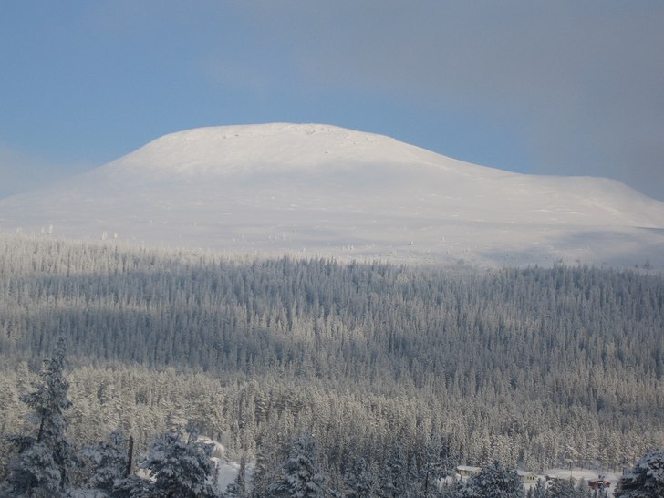 Vid nordliftarna på Idre fjäll, utsikt mot Städ. Foto: Anton.