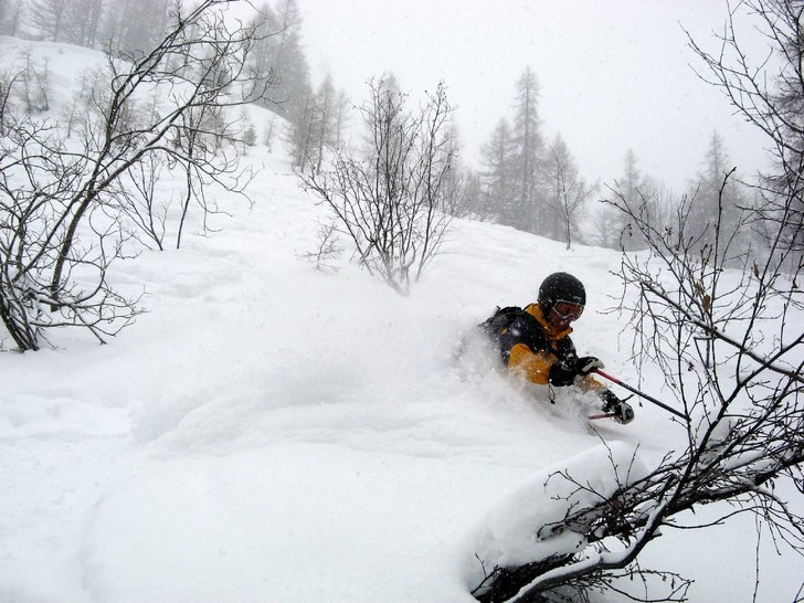 Djupt nr 4 i lärkskogen. Foto: Sture Ågren. Åkare: Peter Karlsson.