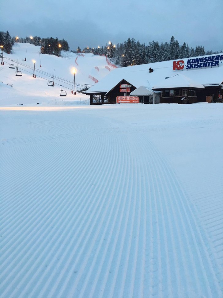 Winter wonderland i Kongsberg Skisenter!
-4 grader.