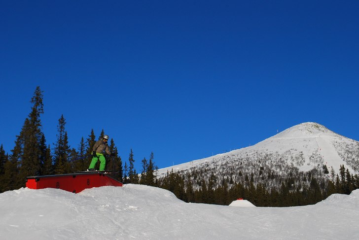 Snygg bild när jag railar :P. Foto: Petter Andersson. Åkare: Måns Claesson.