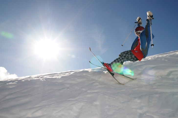 Vi hittade en rolig ravin o tog lite bilder.. Foto: Pappa. Åkare: Jag.