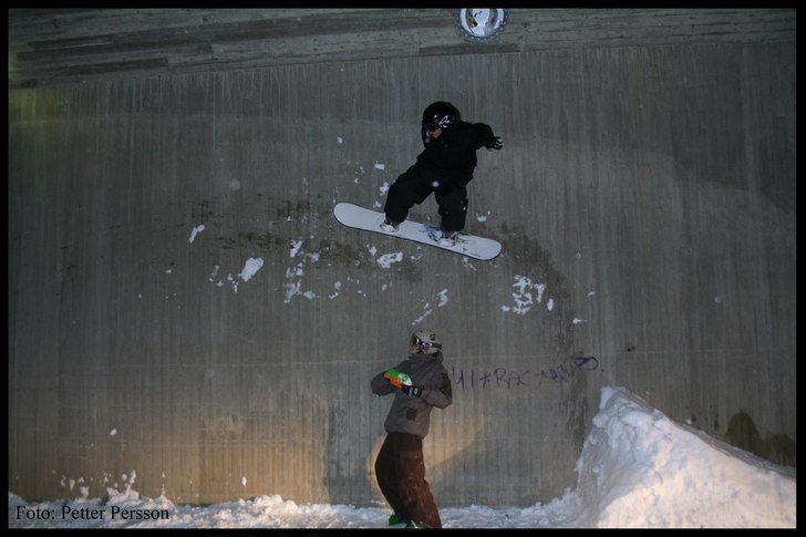 rolig sessions i tunneln.. Foto: Petter Persson. Åkare: Adrian Persson.