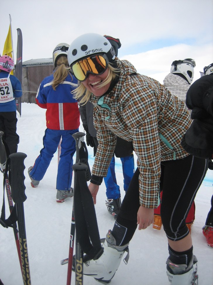 Dags för skutskjutet.... Foto: Jennie Rosén. Åkare: Johanna Johansson.
