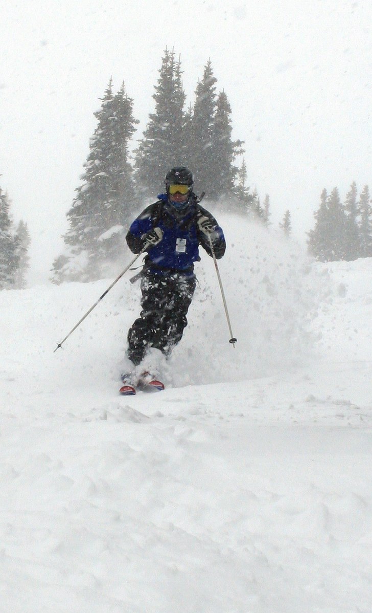 Sista dagarna i mars 2007 gav mycket bra lössnö . Foto: David Merritt. Åkare: Jonas Emilsson.