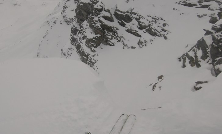 Alternativ exitcouloir från insteg 1.