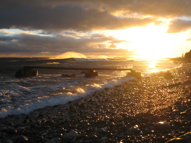 Stromvindar i solnedgång. Foto: Johan Isaksson.