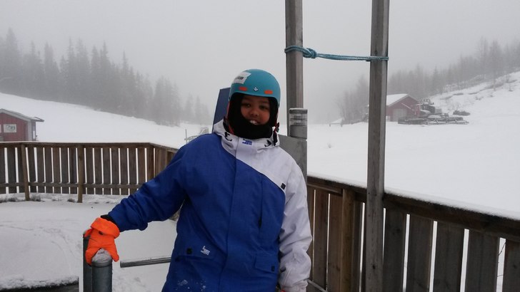 Det snør!
Bra forhold og nypreppet med litt nysn�.