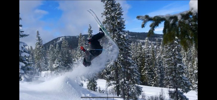 Min första backflip!! Landades en solig puderdag .