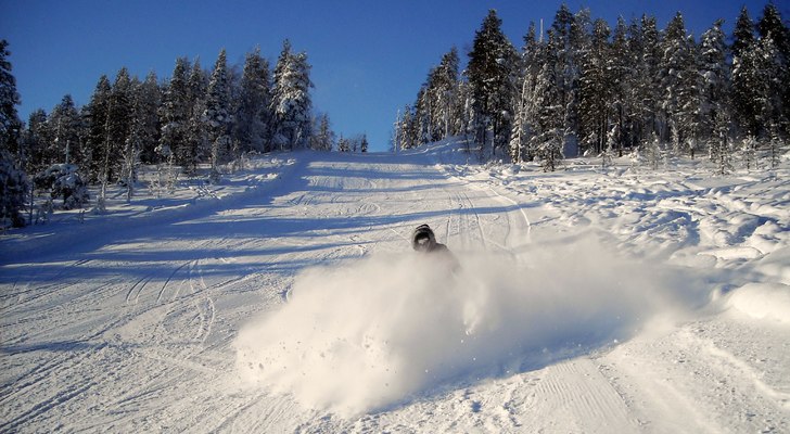 leker lite i Svansteins pister :)) . Foto: Stefan Johansson. Åkare: Hilla.