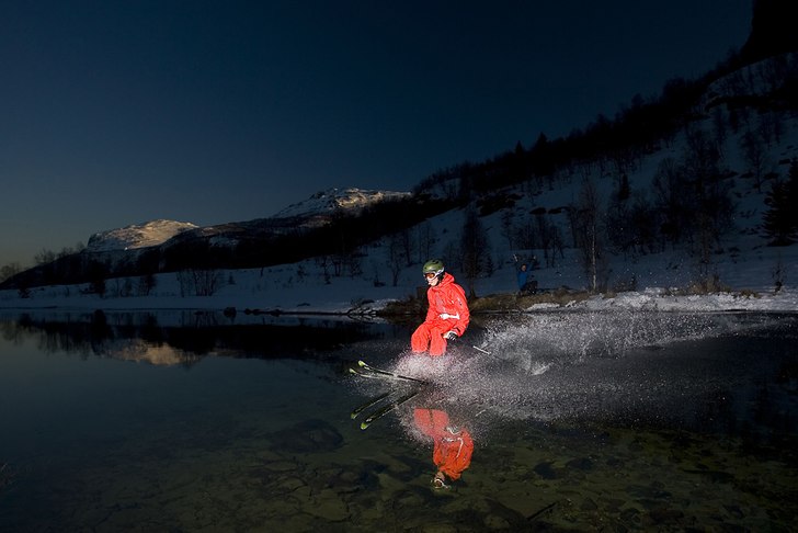Sketchy inrun men Evil Emil har tungan rätt i mun. Foto: Ola Björnström. Åkare: Evil Emil.