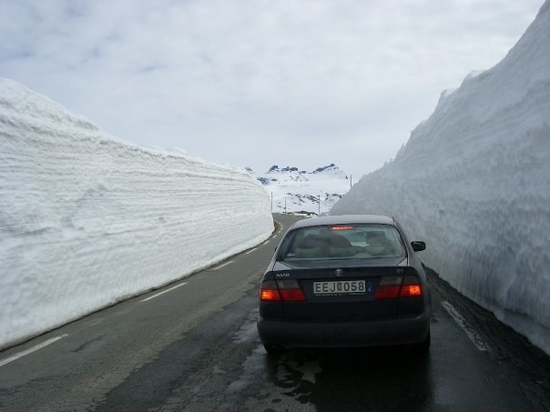 en del snö. slutet på april. Foto: Oscar Darle.