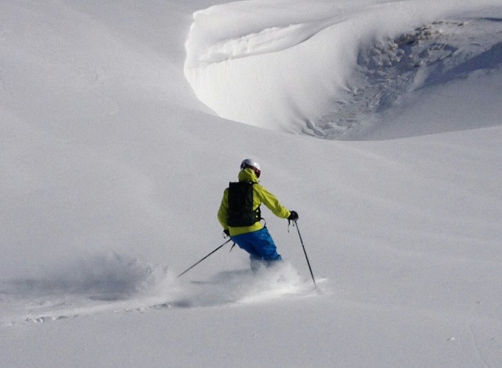 Anders på väg ner.