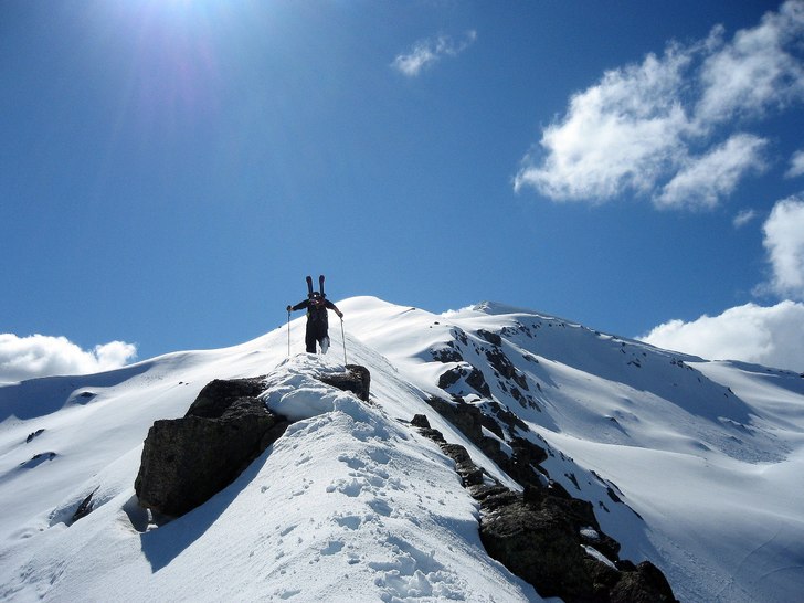 Our late winter/early summer mountain, Strandstind. Foto: Anett Haugan. Åkare: Olav Solberg.
