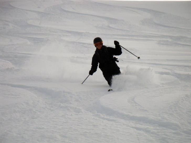 Väderutsikterna såg inte bra ut, men vi chansade. Foto: Karin Kåsa. Åkare: Vegard Kåsa.