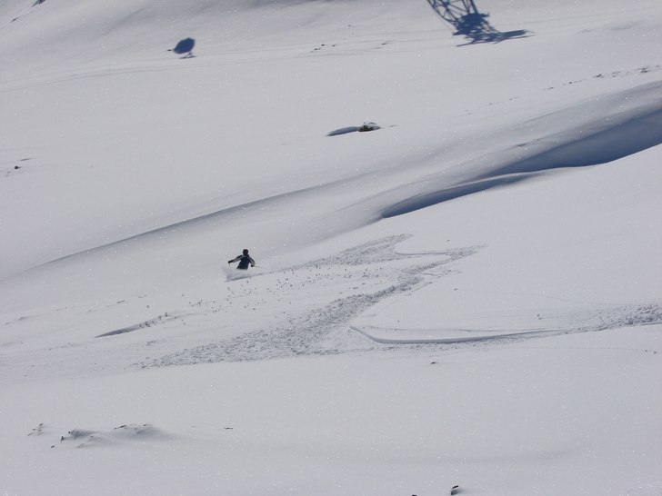 Lite puderåkninig.. Foto: Jens Lundgren. Åkare: Ole Lundgren.