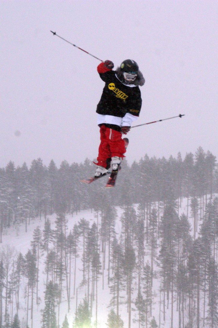 Vinnaren av juniorklassen. Grattis. Foto: Per-Erik Niemi. Åkare: Johan "Joppe" Niemi.