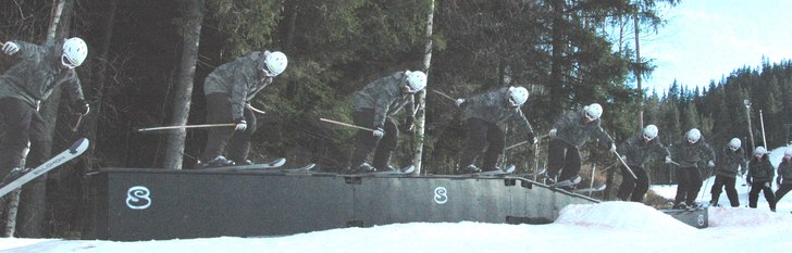 Mattias på railen.. Foto: Dennis Ellström. Åkare: Mattias Sundqvist.