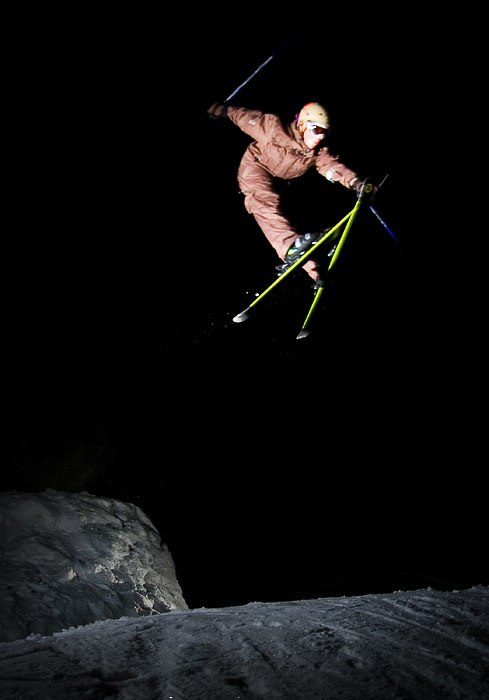 Jag gör en 180 nose. Foto: Thomas Lundman. Åkare: Hannes Karlström.