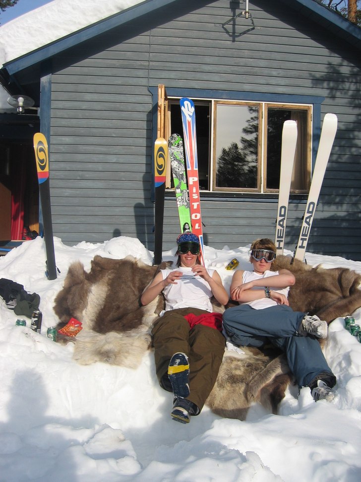 Päser i på Idre mansion!!. Foto: Joakim Estving. Åkare: Erik Udéhn ,  Lukas Ryman.