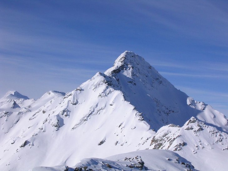 Tagit bilden från toppen på ett berg i Sölden.. Foto: Daniel Hägglund.