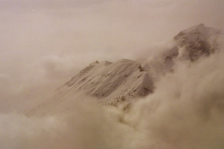 Det snöade hela dagen. Man såg inte mkt framför.