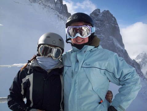 Anette & Me in chamonix.