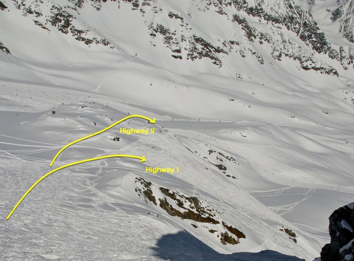 Foto: Powder Department Stubaier Gletscher.