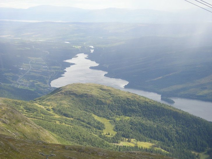 Såhär underbar är utsikten när man åker downh. Foto: David Wersén.