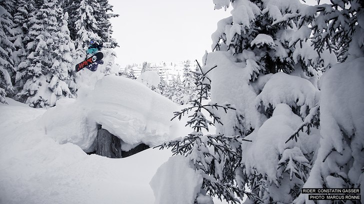 Efter en långhelgs snöstorm med bara några lift. Foto: Marcus Rönne. Åkare: Constatine Gasser.