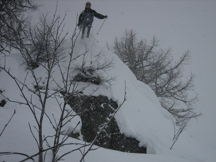 Bosse körde lite fel linje och landade på min sk. Foto: Nicklas Haglund. Åkare: Bosse Liljefors.
