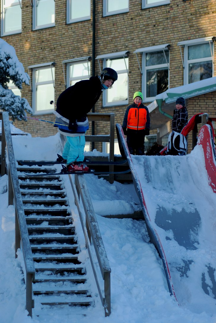 Trärail to fakie. Foto: Jon Axelsson. Åkare: Eric Johansson.