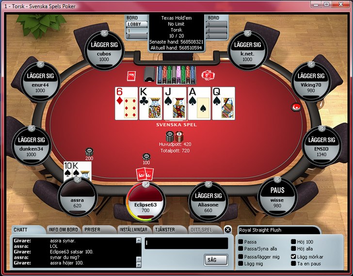 nice poker hand duuuuuuuude. Foto: Hans Lind. Åkare: ingen.