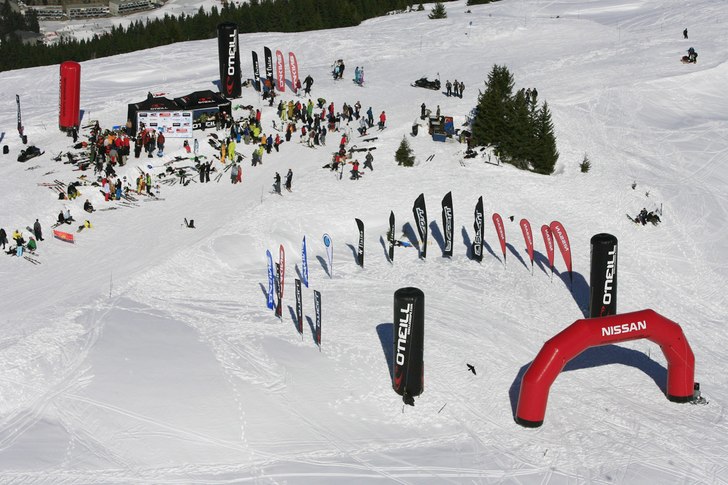 Foto: Freeride Association. Åkare: Målområdet i Flaine..