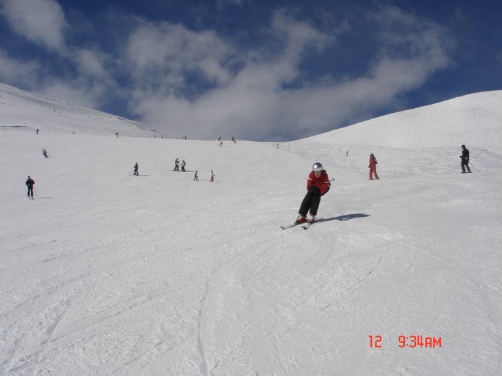 Synd att backen inte är brantare, men det var ett. Foto: Anders Rydstern. Åkare: Mathilda.