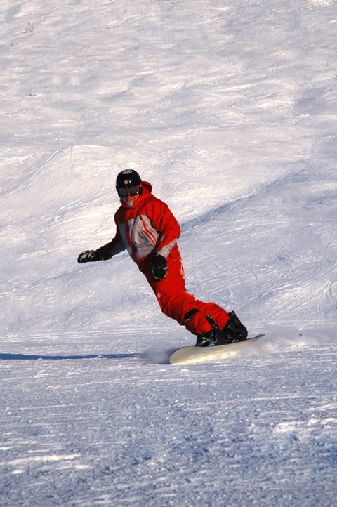 En fin dag i backen..... Foto: Frida Ström. Åkare: Jan Johansson.